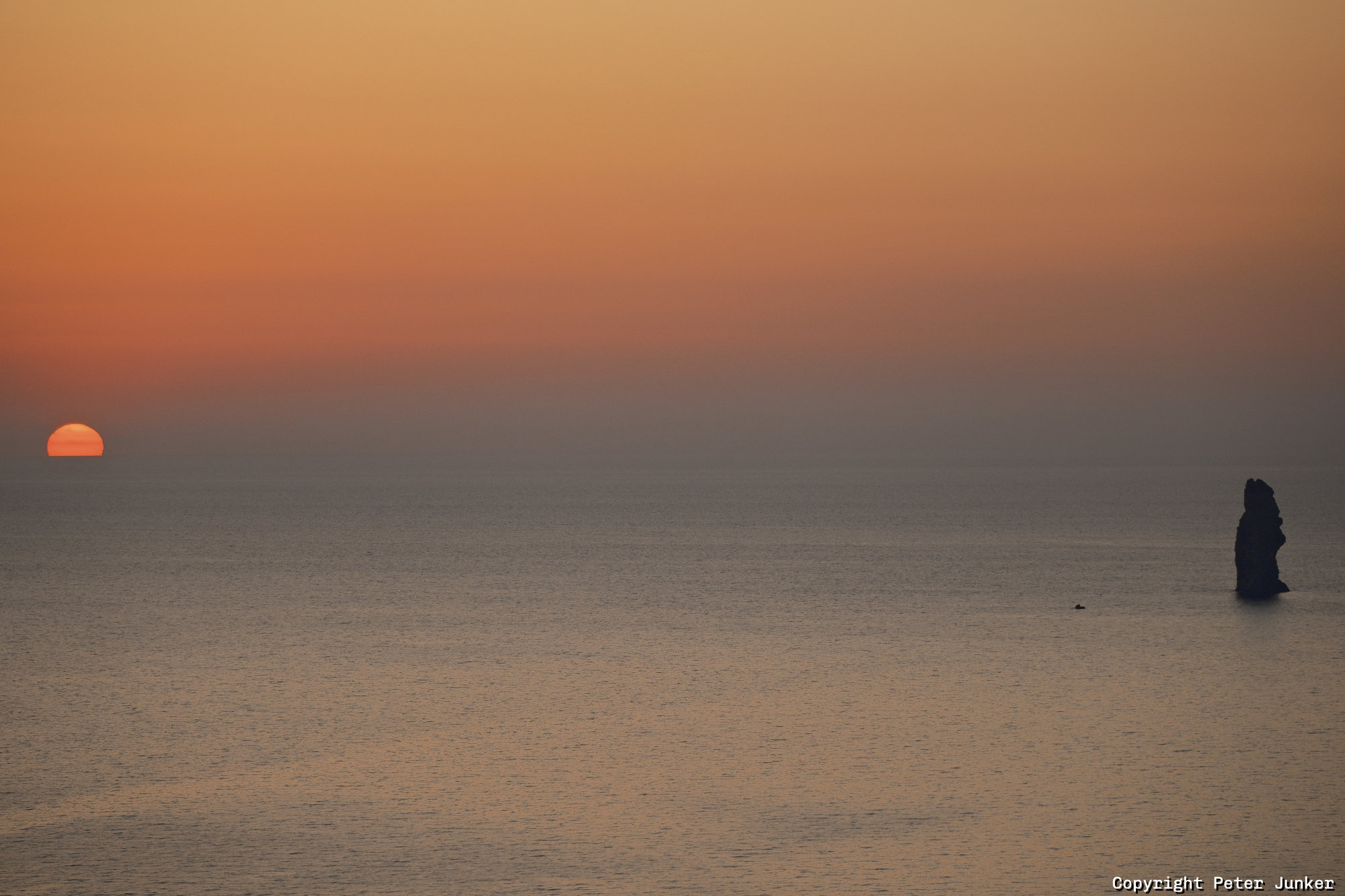 Sonnenuntergang auf Filicudi la Canna
